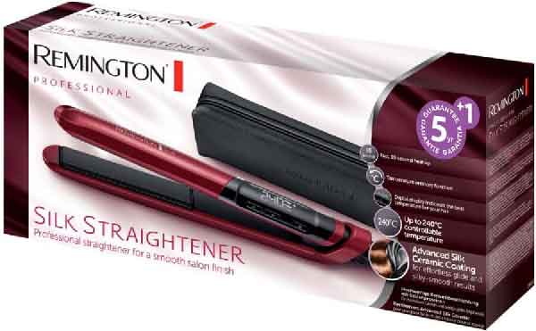 اتو-مو-رمینگتون-مدل-Remington-Hair-Straightener-Softness-Shine-Silk-Ceramic-LCD-Screen-Ultra-Fast-Ready-in-10-Secs-150-240°C-Straightening-